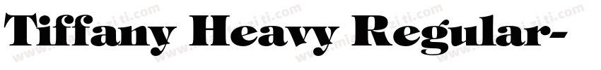 Tiffany Heavy Regular字体转换